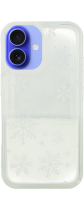 Vivid Silicone Case Snowflake Apple iPhone 16