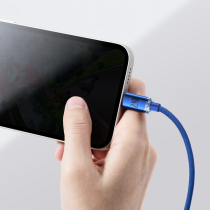 Baseus Crystal Shine Series Cable USB to Lightning 2.4A 1.2m Blue