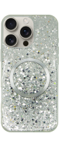 Vivid Magsafe Glitter Case Apple iPhone 16 Pro Max Silver