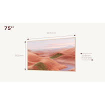 TCL 75A300W NXTVISION QLED TV with Google TV and Private art museum gallery (2024)