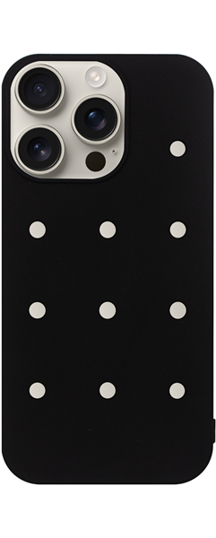 Vivid Silicone Pins Case Apple iPhone 16 Pro Max Black
