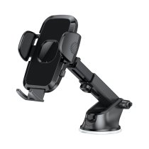 Vivid Suction Cup Telescopic Phone Holder Black
