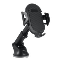 Vivid Phone Holder Mount With Suction Cup Adjustable Long Arm Black