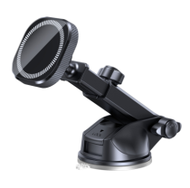 Vivid Suction Cup Magnetic Phone Car Mount Telescopic Arm Black