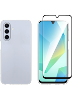Vivid Set Gelly Case + Full Face Tempered Glass Samsung Galaxy A26 Black