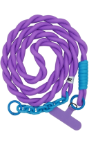 Vivid Neck Rope Lanyard Purple
