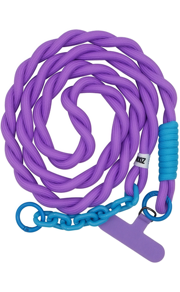 Vivid Neck Rope Lanyard Purple