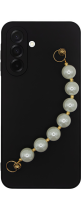 Vivid Silicone Case Pearl Chain Samsung Galaxy A26 Black