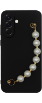 Vivid Silicone Case Pearl Chain Samsung Galaxy A56 Black