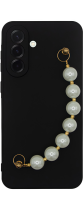 Vivid Silicone Case Pearl Chain Samsung Galaxy A36 Black