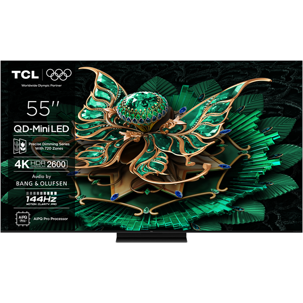 TCL 55C7K 4K QD Mini-LED 144HZ TV (2025)
