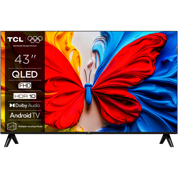 TCL 43S5K Full HD QLED TV 60HZ with HDR and AndroidTV (2025)