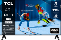 TCL 43S5K Full HD QLED TV 60HZ with HDR and AndroidTV (2025)