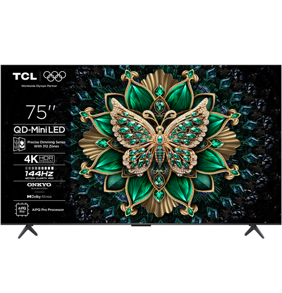 TCL 75C6K 4K QD-Mini LED 144Hz TV (2025)