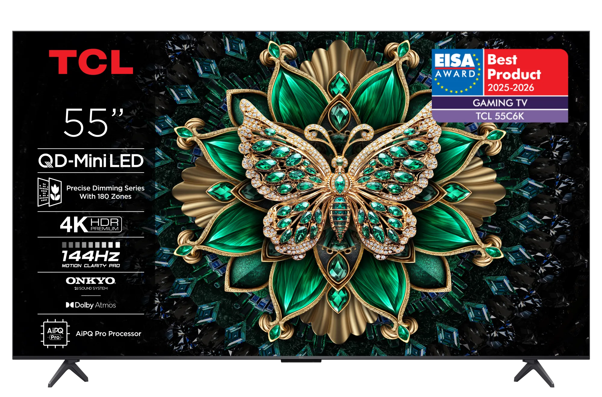 TCL 55C6K 4K QD-Mini LED 144Hz TV (2025) | Globalsat e-Shop