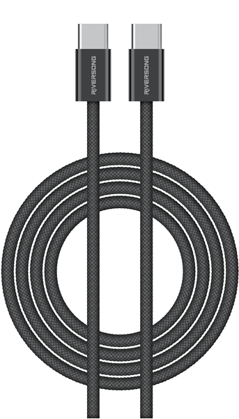 Riversong Cable Type-C to Type-C 60W Lotus 10 2m Black