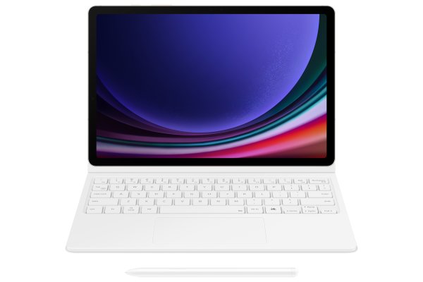 Samsung Book Cover Keyboard Galaxy Tab S9/S9 FE/S10 FE/S10 Lite White