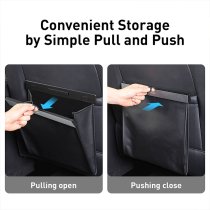 Baseus Large Garbage Bag for Back Seat of Cars Black