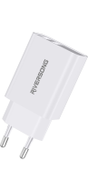 Riversong Travel Adapter SafeKub D2 2.4A Dual USB White