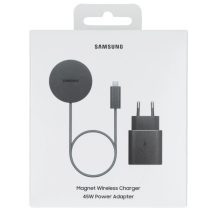 Samsung Magnet Wireless Charger 25W + 45W Wired Charger Dark Gray