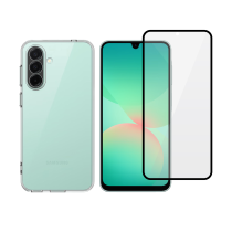 Vivid Set Clear TPU Case + Full FaceTempered Glass Samsung Galaxy A27 5G