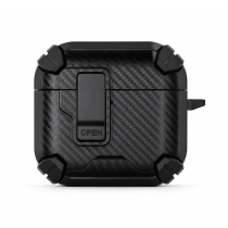 Vivid Airpods Magnetic Holder TPU Case Apple AirPods 4/4 Anc Black Grey
