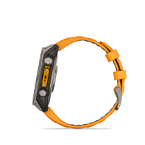 Garmin fēnix® 8 47mm AMOLED Sapphire Titanium with Spark Orange and Graphite
