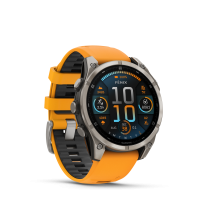 Garmin fēnix® 8 47mm AMOLED Sapphire Titanium with Spark Orange and Graphite