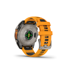 Garmin fēnix® 8 47mm AMOLED Sapphire Titanium with Spark Orange and Graphite