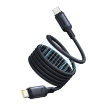 Baseus PicoGo Magnetic Liquid Silicone Fast Charging Cable USB-C to USB-C 240W 1m Cosmic Black
