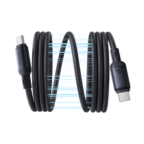 Baseus PicoGo Magnetic Liquid Silicone Fast Charging Cable USB-C to USB-C 240W 1m Cosmic Black