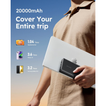 Charmast Powerbank LED 20000mAh Black