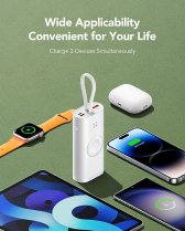 Charmast Powerbank Magsafe Wireless Apple Watch 10000mAh PD 20/QC18W White