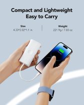 Charmast Powerbank Magsafe Wireless Apple Watch 10000mAh PD 20/QC18W White