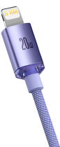 Baseus Crystal Shine Series Cable Type-C to Lightning 20W 2m Lilac