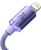 Baseus Crystal Shine Series Cable Type-C to Lightning 20W 2m Lilac
