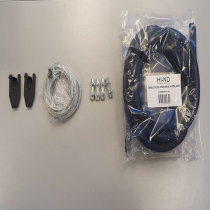 HI-ND Wire, 3m for ceiling casing, Black cable socks