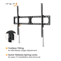 Brateck Massive Super Heavy-Duty Tilt TV Wall Mount (37"-140")
