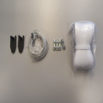 HI-ND Wire, 3m for ceiling casing, White cable socks