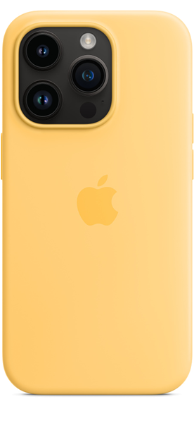 Apple Silicone Case iPhone 14 Pro with MagSafe Sunglow