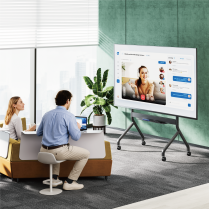 Brateck SlimLift Heavy-Duty TV Cart (55"-90")