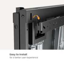 Brateck Manual Height-Adjustable Display Wall Mount (75"-90")