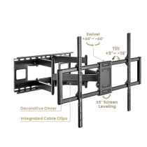 Brateck Heavy-Duty Full-Motion TV Wall Mount (60"-120")