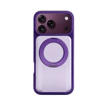 Vivid Skin Feel MagSafe Case With 360 Rotating Stand Apple iPhone 18 Pro Purple