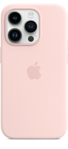 Apple Silicone Case iPhone 14 Pro with MagSafe Chalk Pink